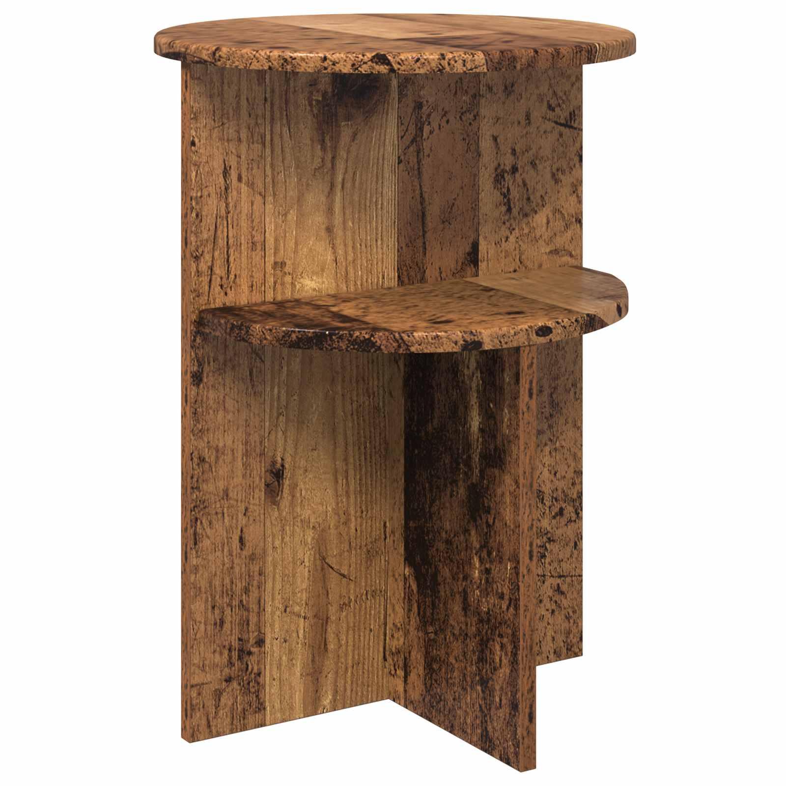 Sidebord Gammelt træ Ø 39,5 x 55 cm Konstrueret træ billede
