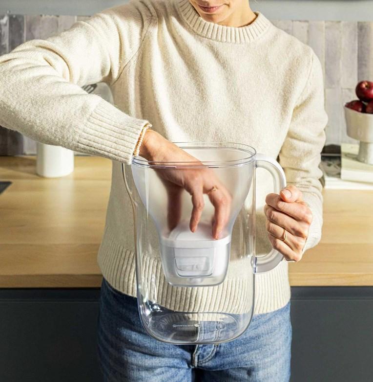 BRITA Style Essential XL vandfilterkande, mørk blå + 3 x MAXTRA Pro Pure Performance billede