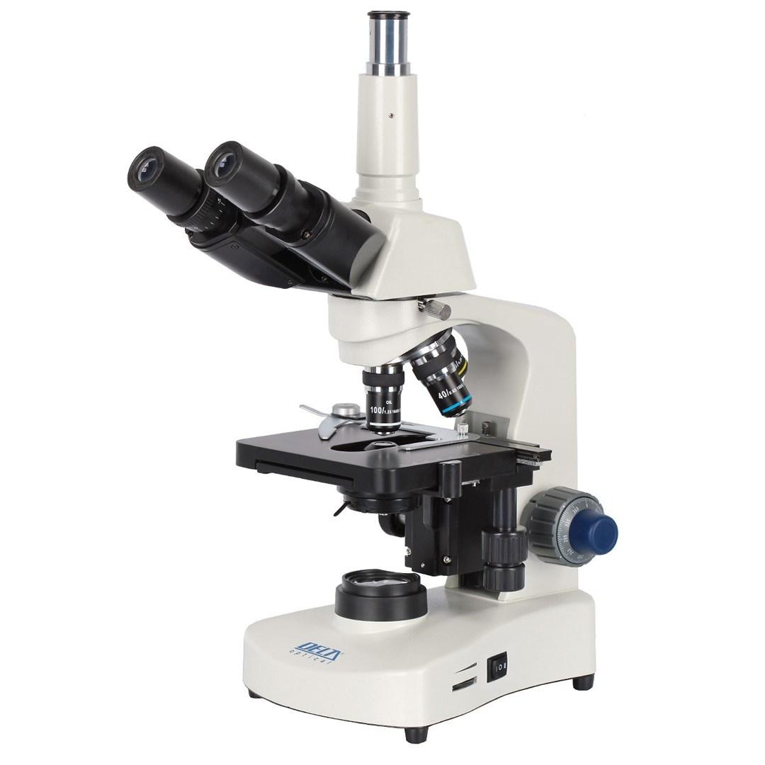 DELTA Optical Genetic Pro Trino mikroskop – genopladeligt batteri billede