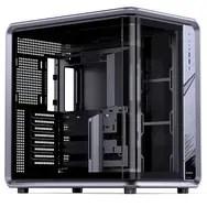 JONSPLUS BO400CG pc-kabinet, Midi-Tower ATX, hærdet glas - gunmetal grå billede