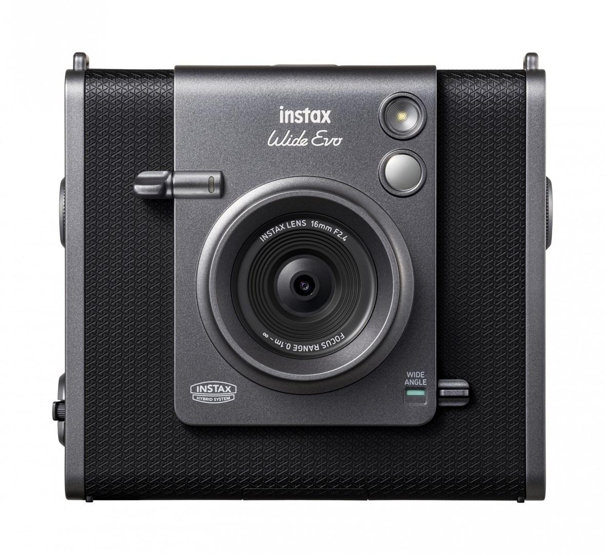 Fujifilm Instax Wide Evo - sort hybrid polaroidkamera (CMOS, Bluetooth 5.1)