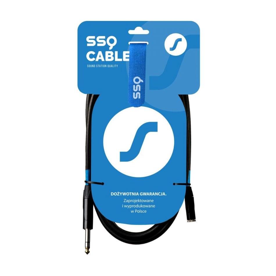 SSQ JSG5 – stereo jackkabel 3,5 mm til 6,3 mm, 5 m billede