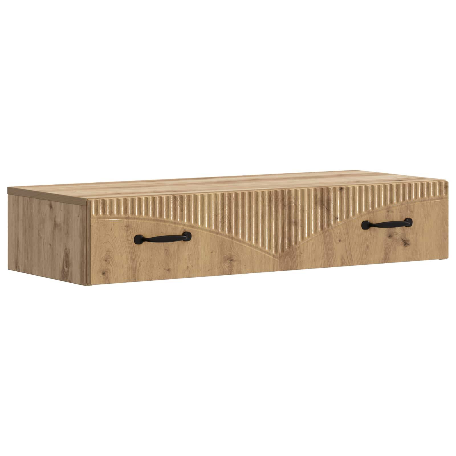Væghængt Sideskab Artisan-eg 87,5 x 34,5 x 17 cm billede