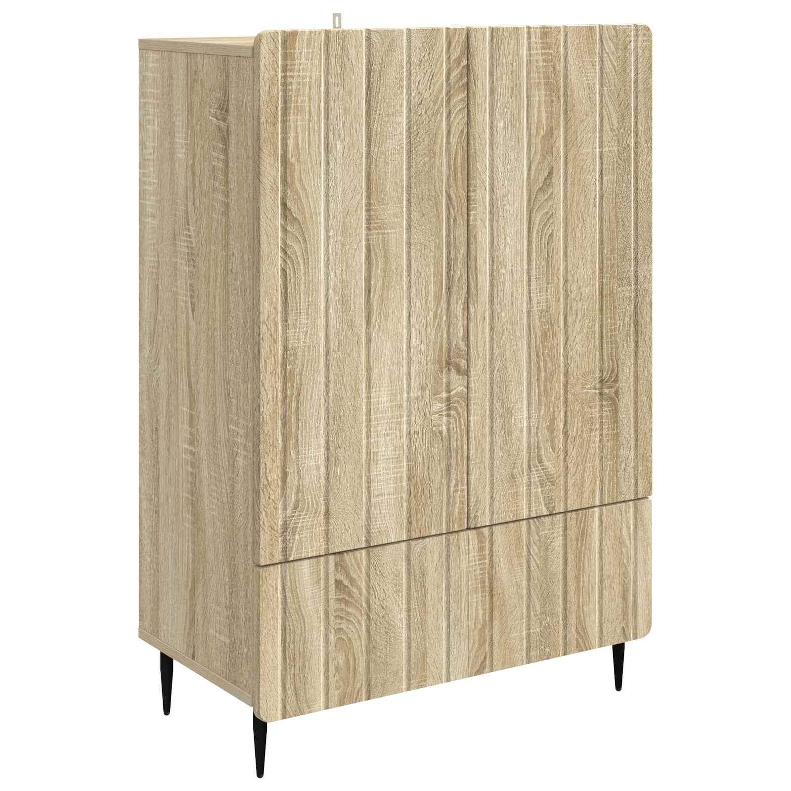 Sidebord Sonoma-eg 66 x 34,5 x 97 cm Konstrueret træ billede