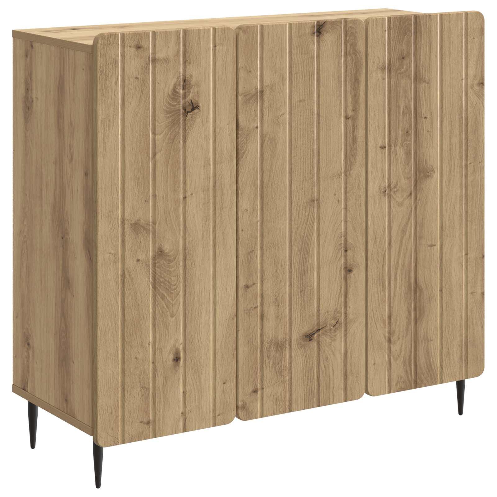 Sidebord Artisan-eg 89 x 34,5 x 82 cm Konstrueret træ billede