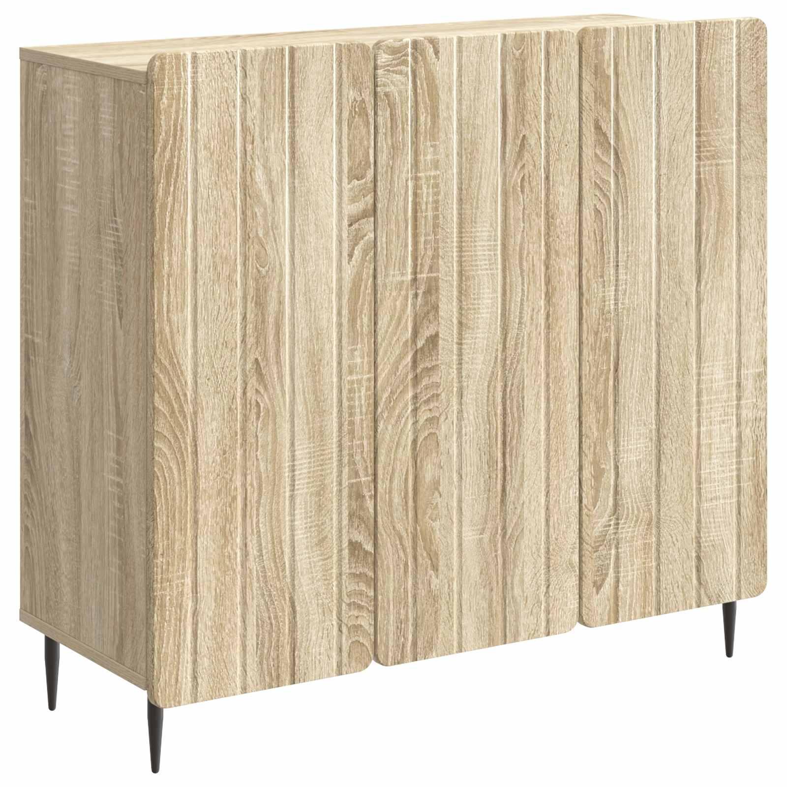 Sidebord Sonoma-eg 89 x 34,5 x 82 cm Konstrueret træ billede
