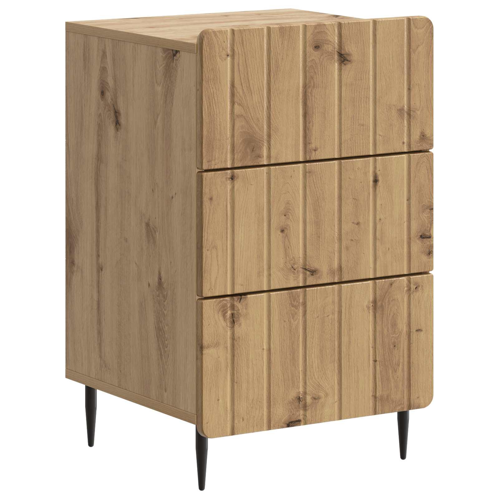 Natskab med skuffe Artisan-eg 43x 41 x 68 cm Konstrueret træ billede