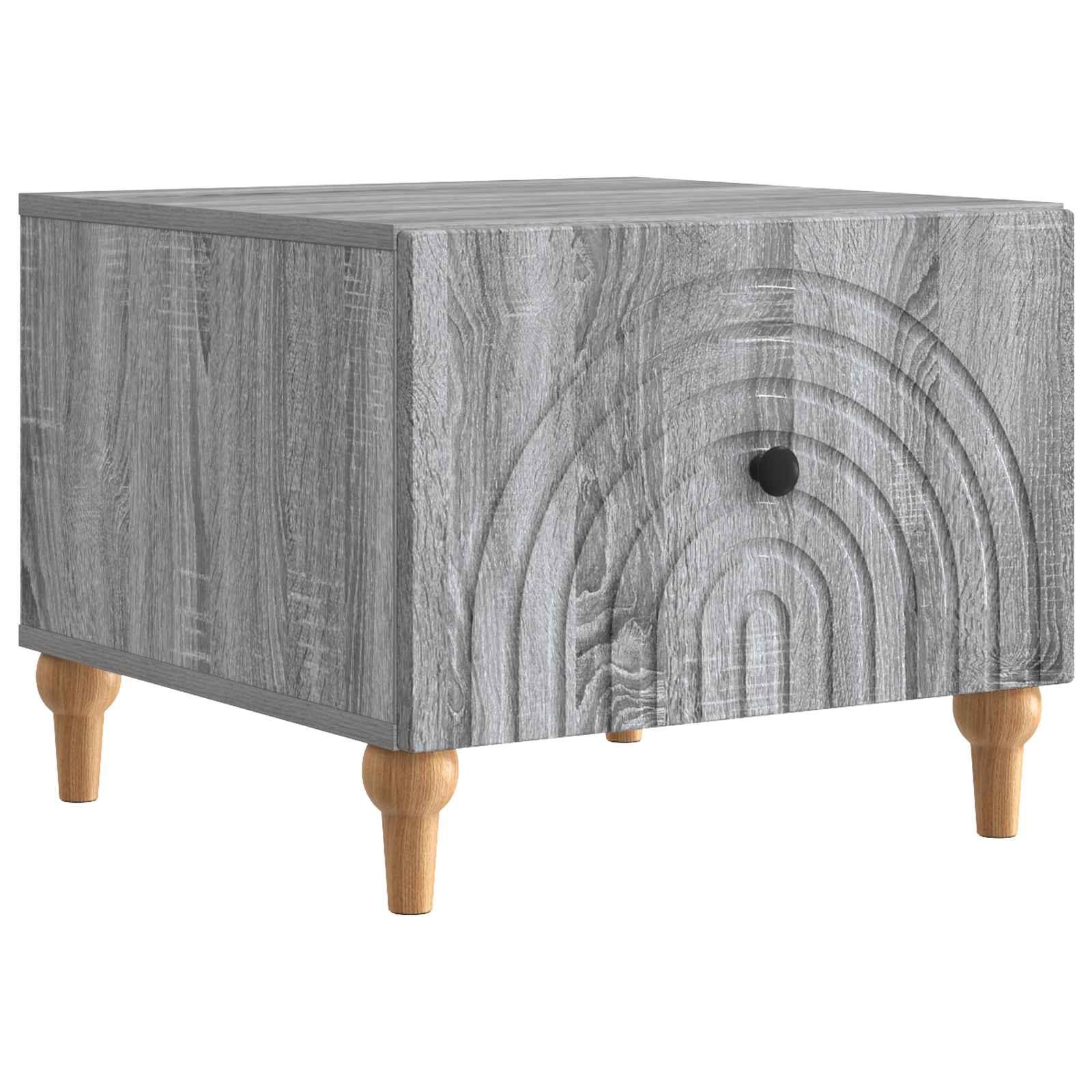Sofabord Grå sonoma-eg 49 x 50 x 40 cm Konstrueret træ billede