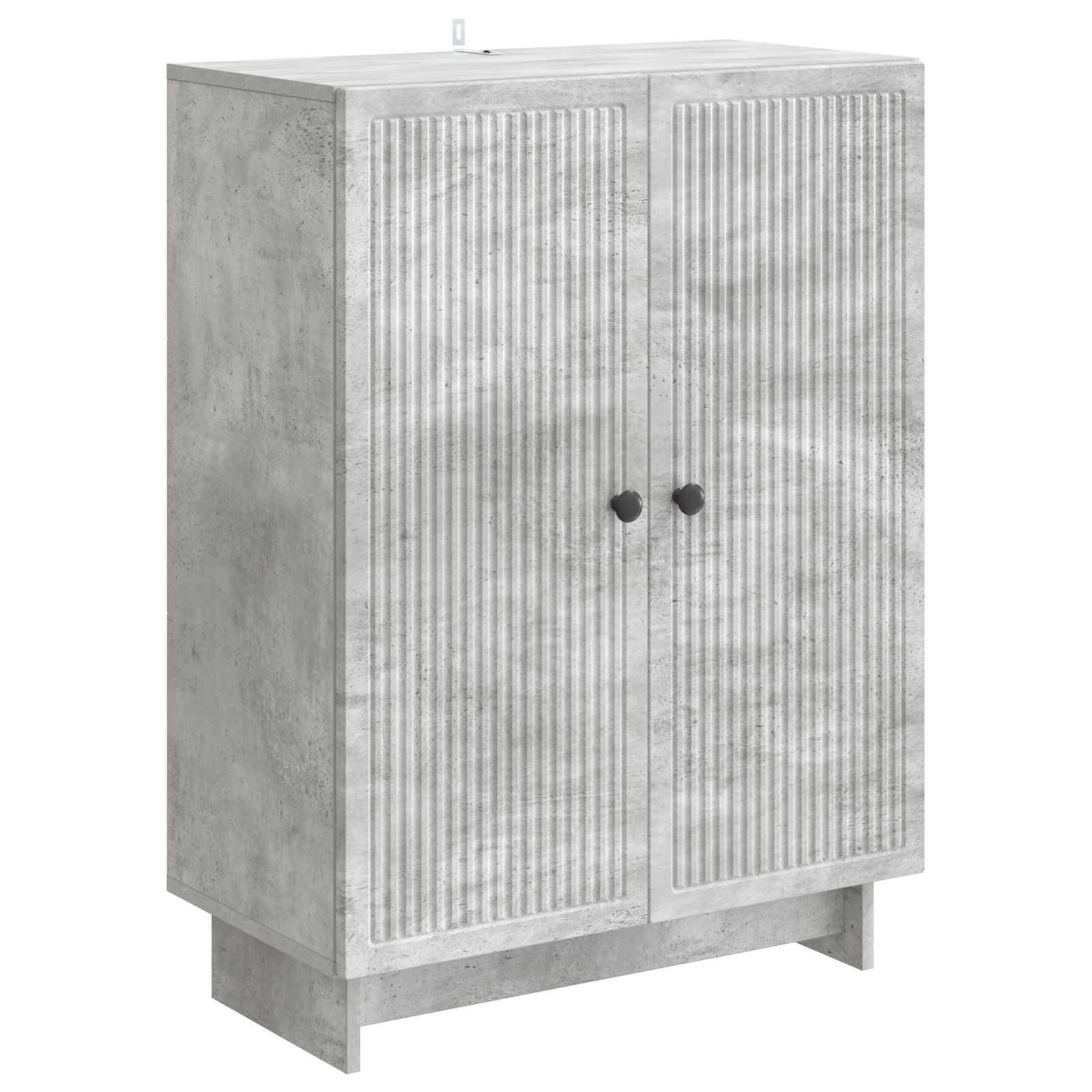 Sidebord Betongrå 66 x 34,5 x 90 cm Konstrueret træ billede