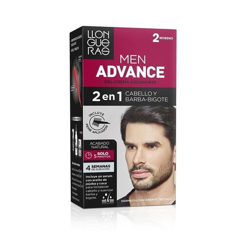 Farvecreme Llongueras Men Advance Semi-permanent 02 - Sort (4 stk)