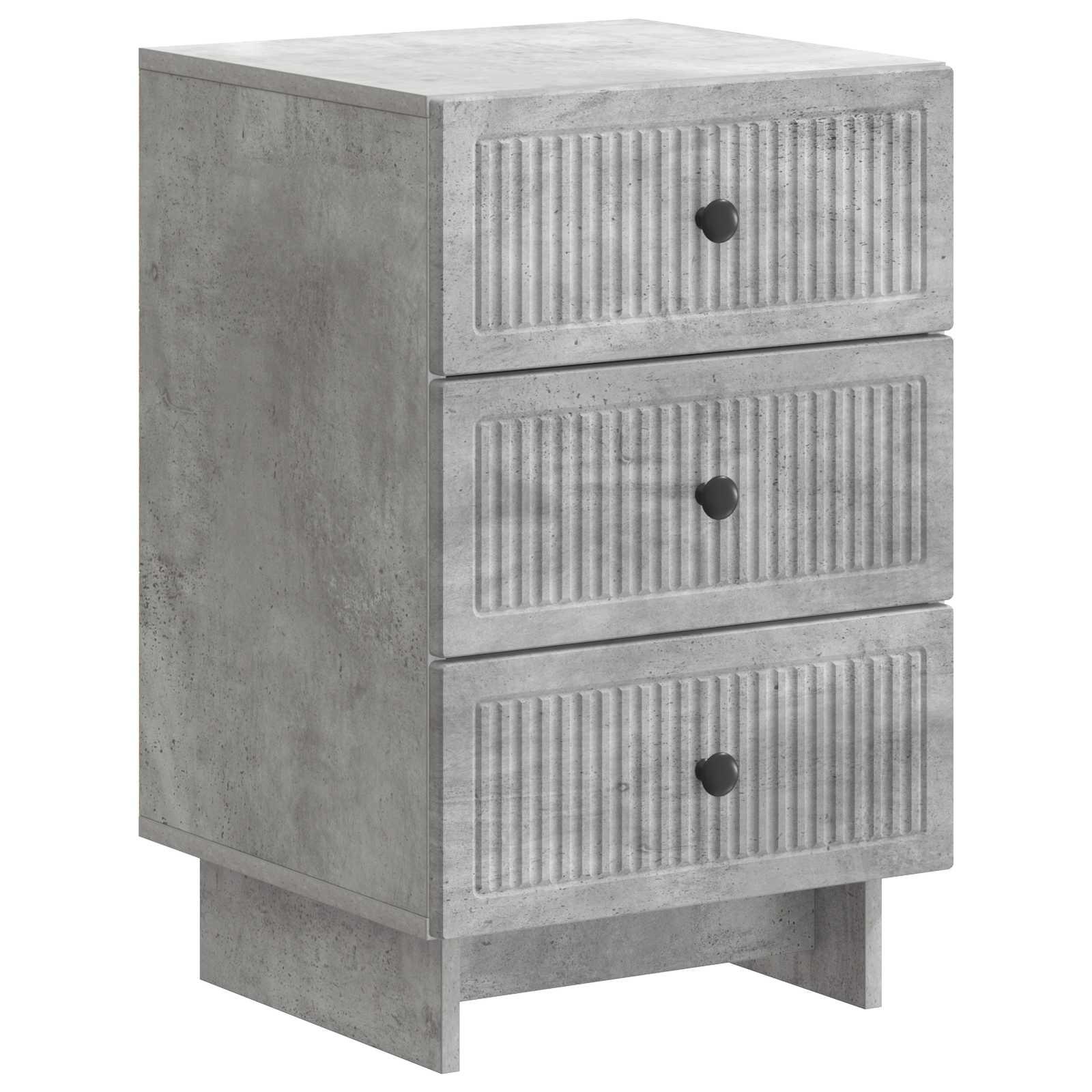 Natskab med skuffe Betongrå 43 x 41 x 66,5 cm Konstrueret træ billede