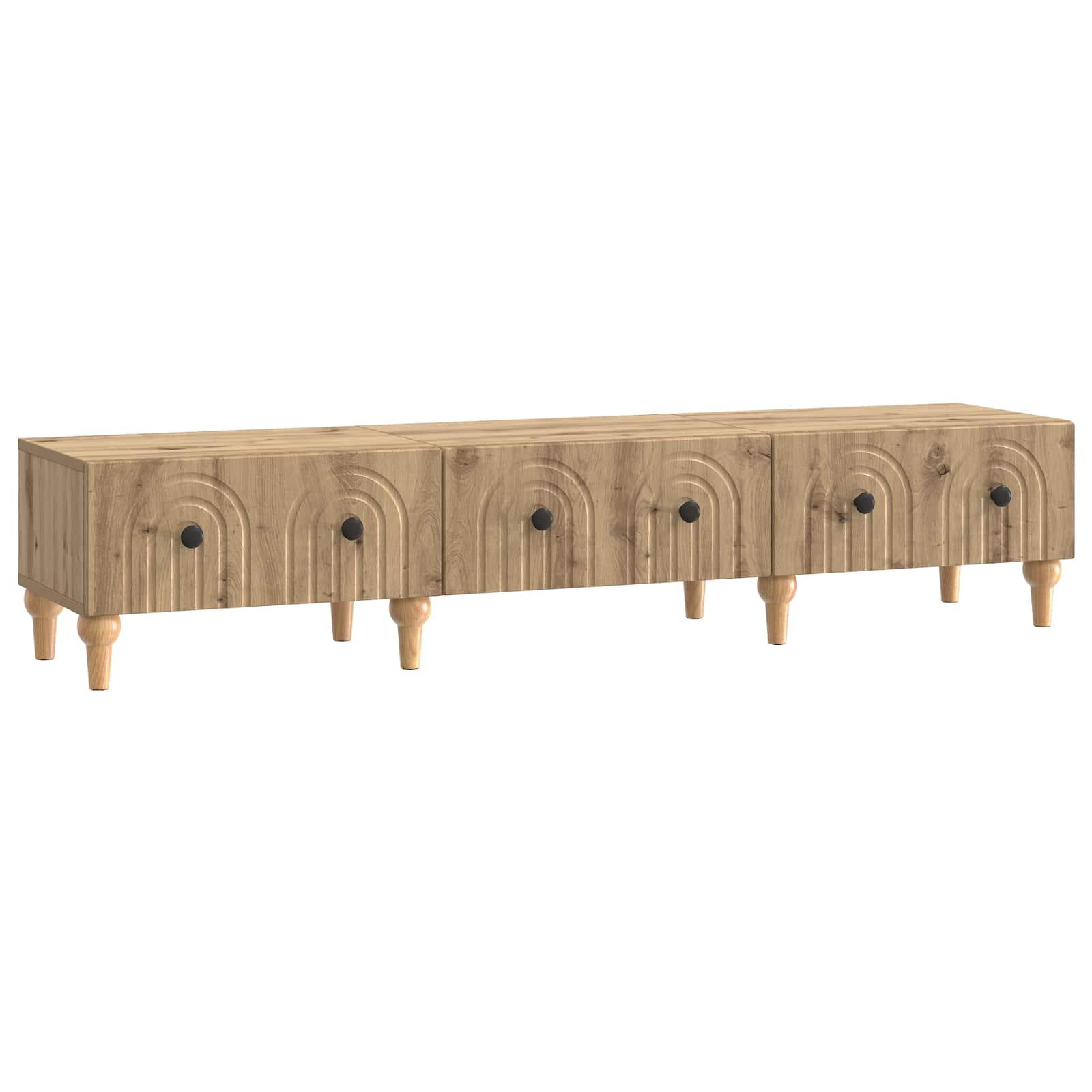 TV-skab Artisan-eg 147 x 34,5 x 30 cm Konstrueret træ billede