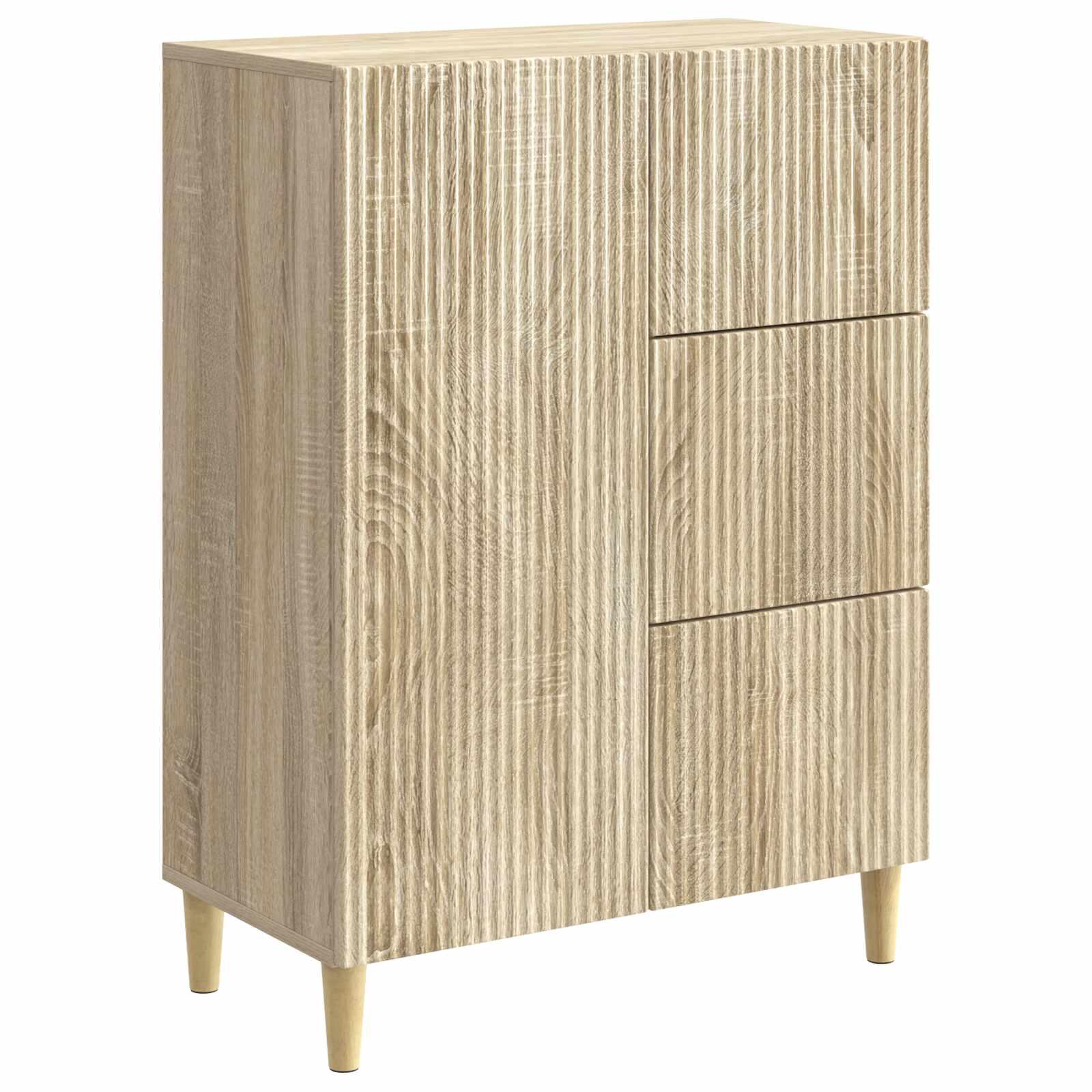 Sidebord Sonoma-eg 66 x 34,5 x 90 cm Konstrueret træ billede