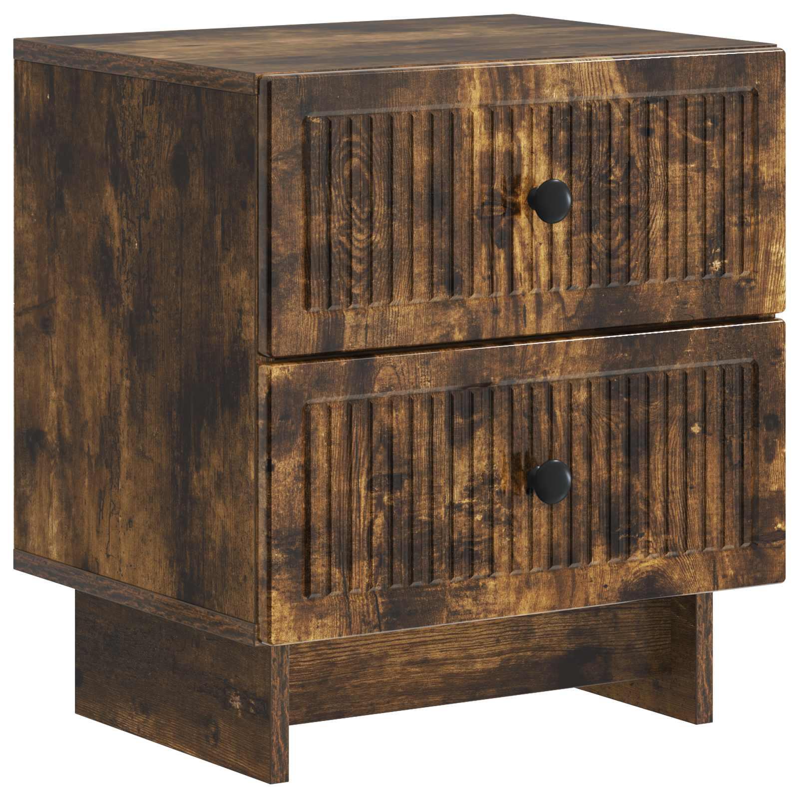 Natskab med skuffe Røget eg 43 x 34,5 x 47,5 cm Konstrueret træ billede