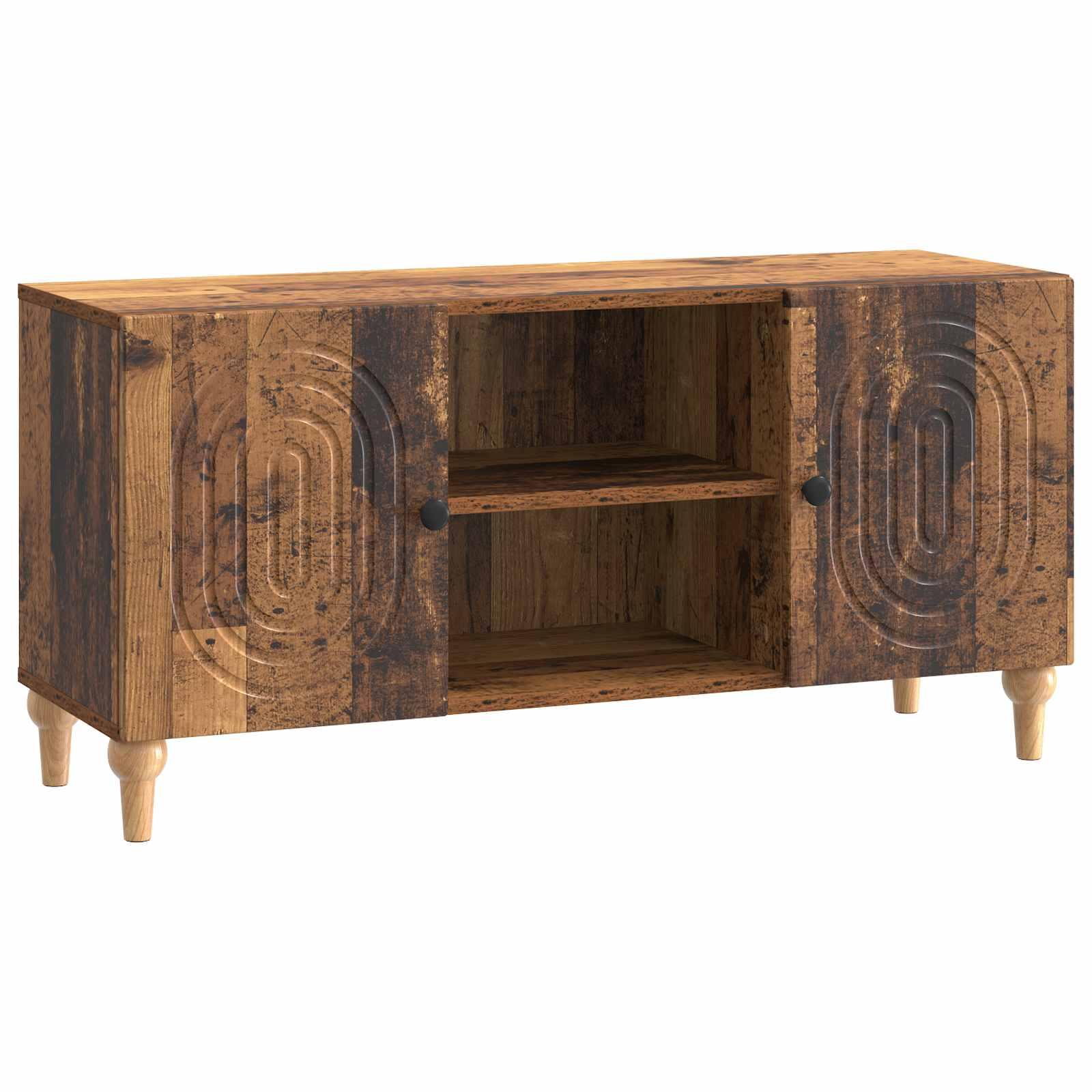 TV-skab Gammelt træ 102 x 34,5 x 50 cm Konstrueret træ billede