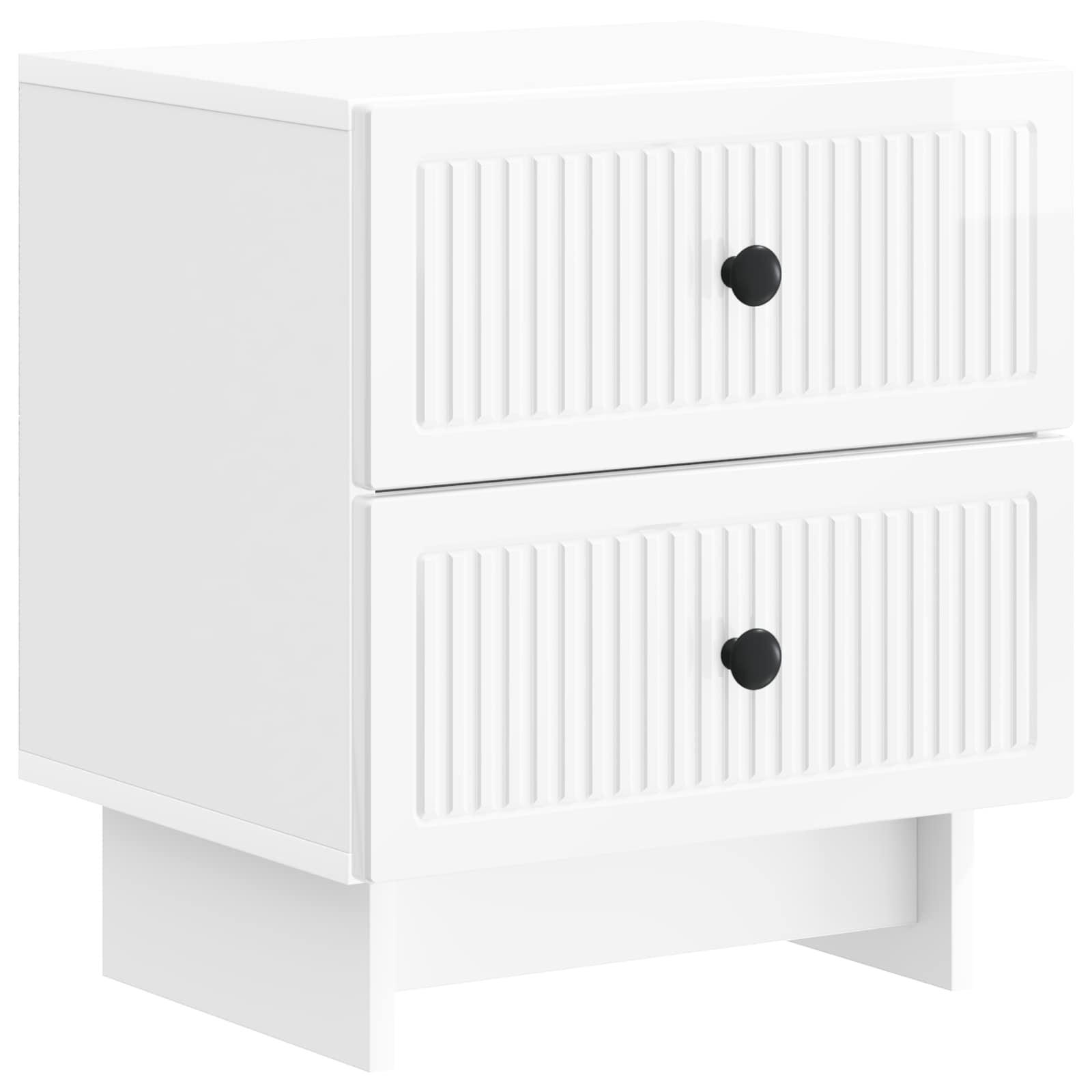 Natskab Hvid højglans 43 x 34,5 x 47,5 cm Konstrueret træ billede