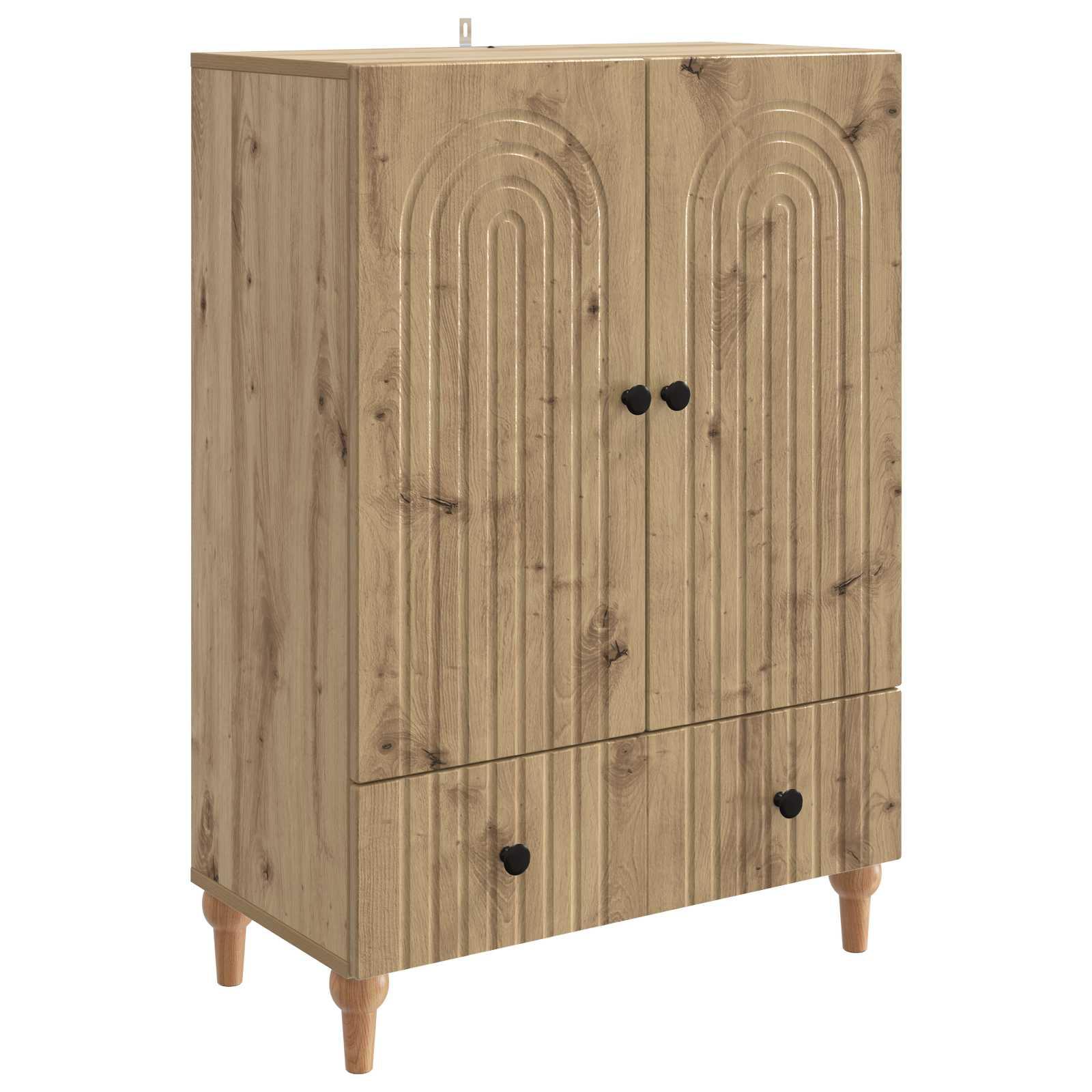 Sidebord Artisan-eg 66 x 34,5 x 95 cm Konstrueret træ billede