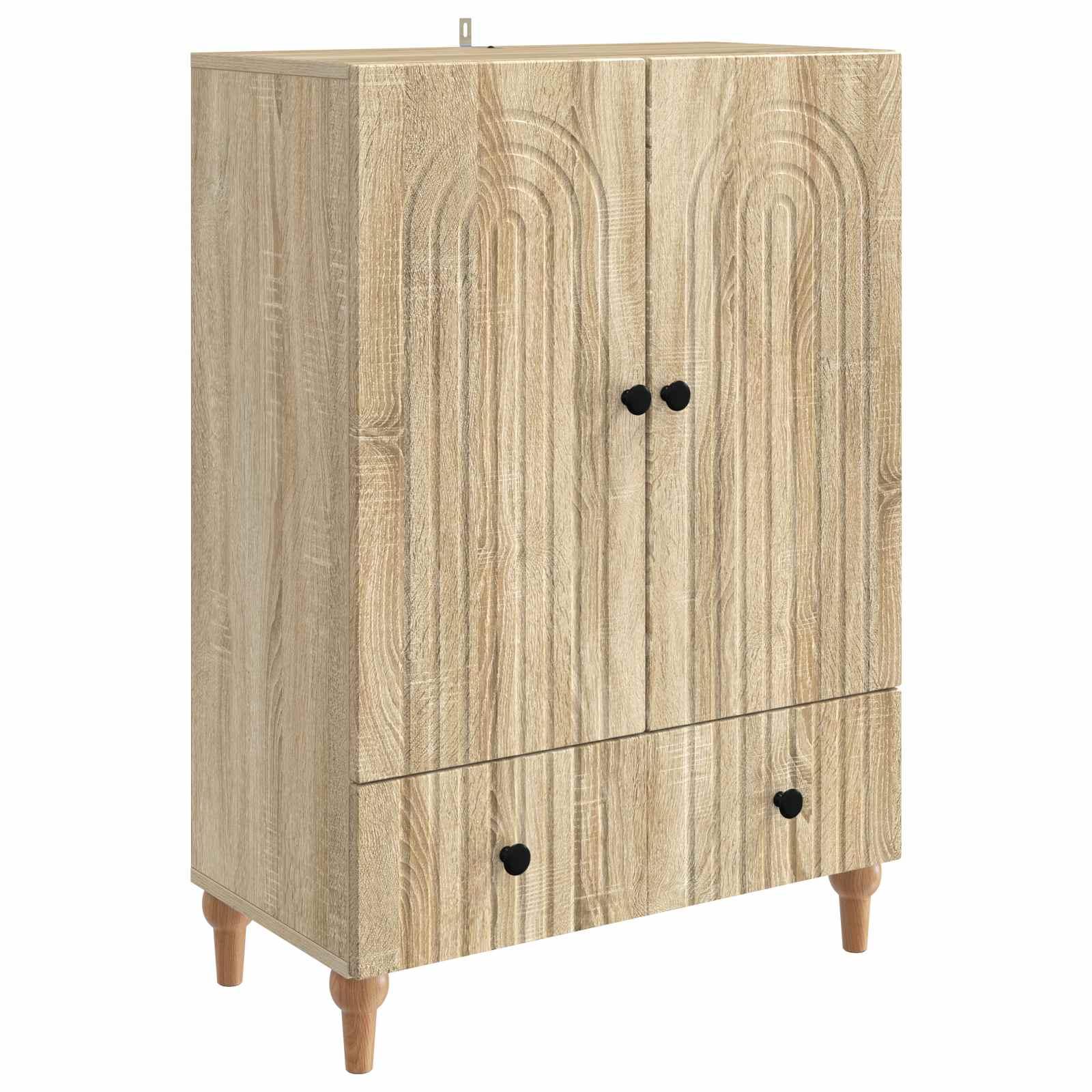 Sidebord Sonoma-eg 66 x 34,5 x 95 cm Konstrueret træ billede