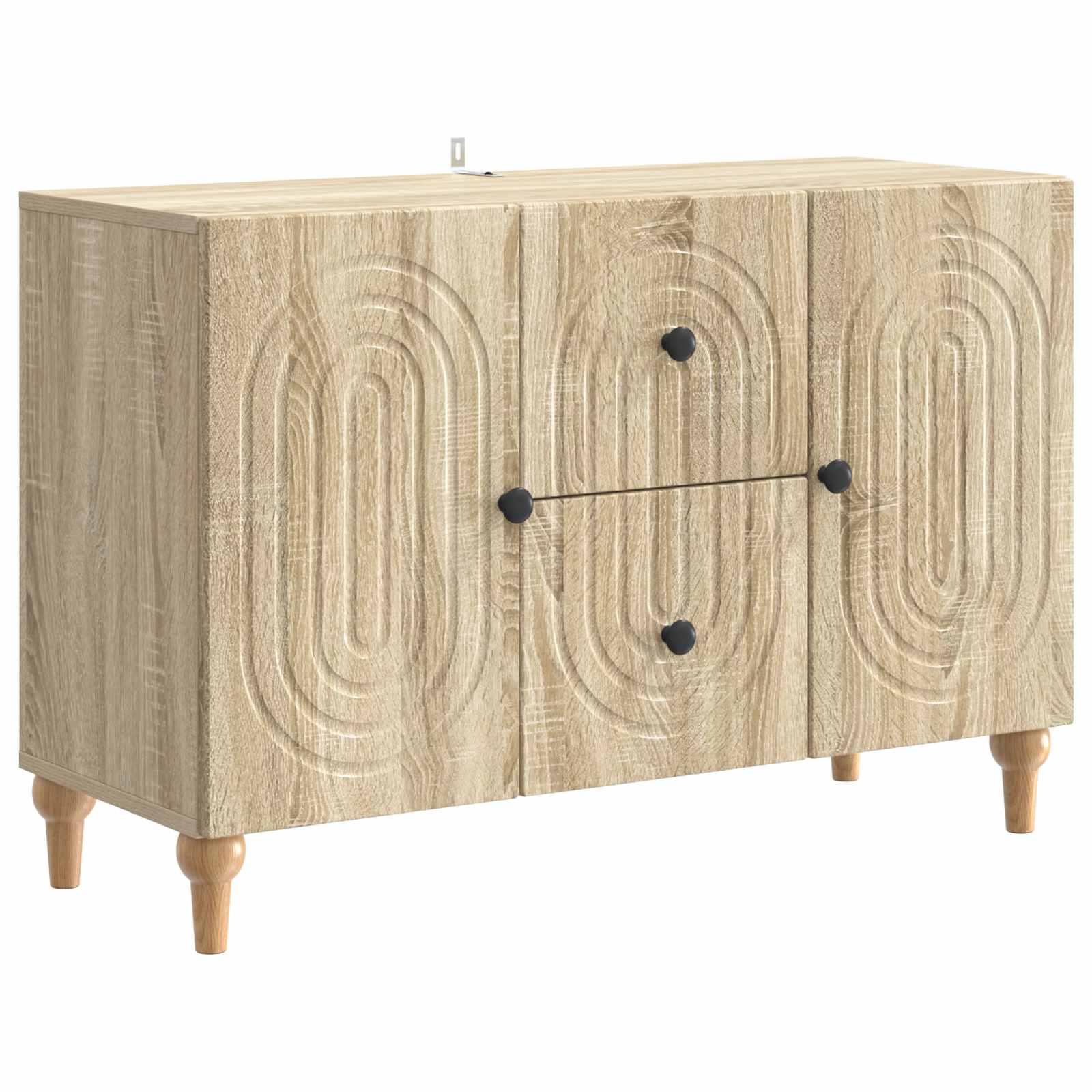 TV-skab med skuffe Sonoma-eg 89 x 34,5 x 60 cm Konstrueret træ billede