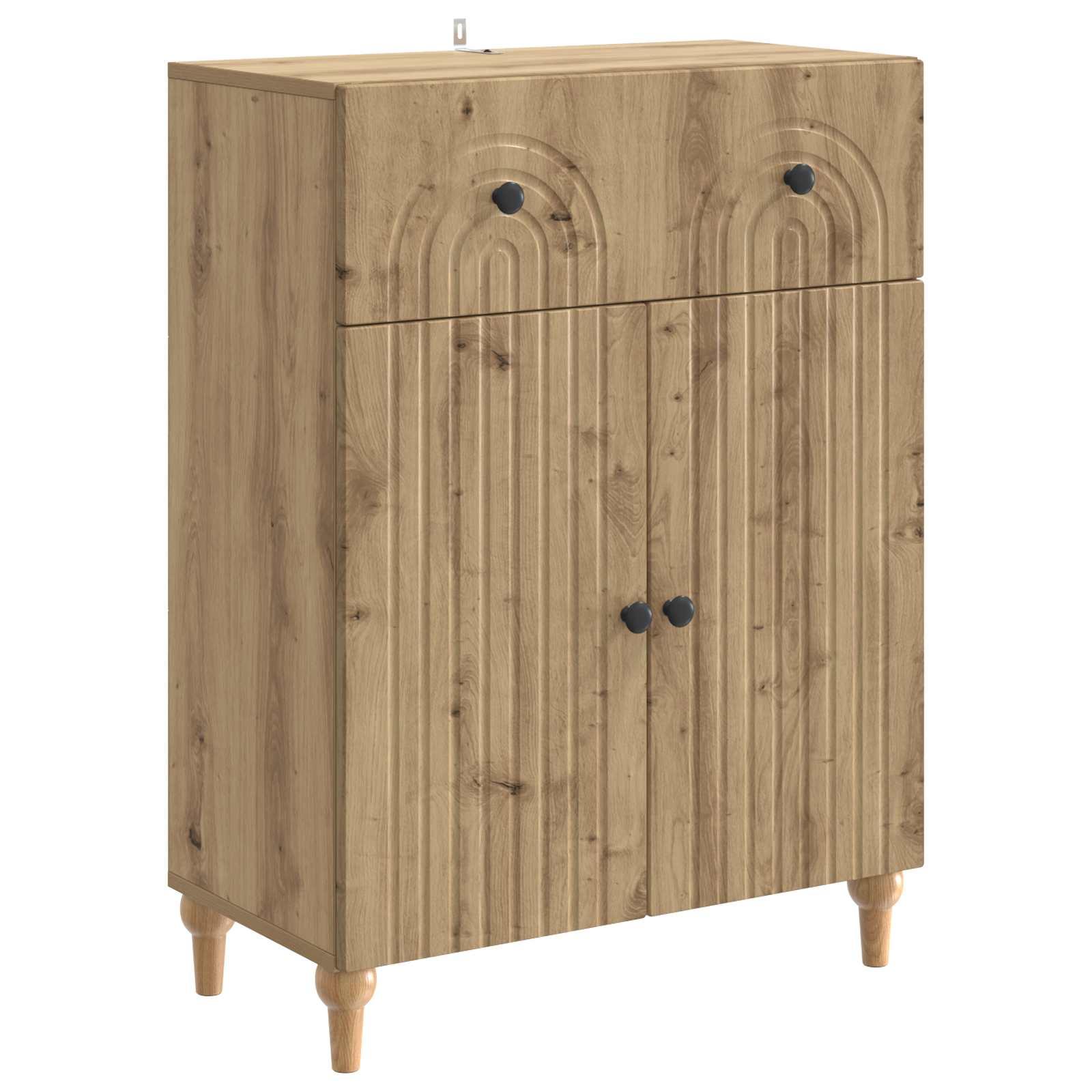 Sidebord Artisan-eg 66 x 34,5 x 90 cm Konstrueret træ billede