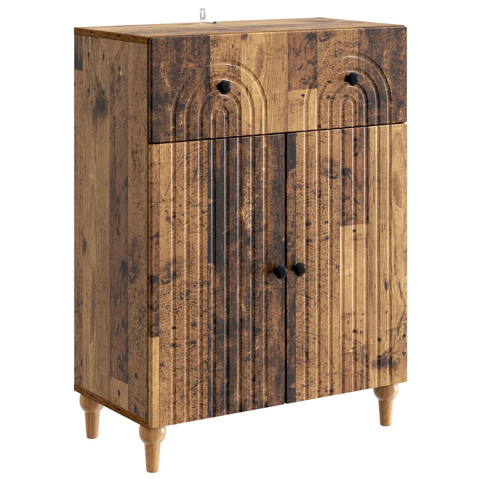 Sidebord Gammelt træ 66 x 34,5 x 90 cm Konstrueret træ billede
