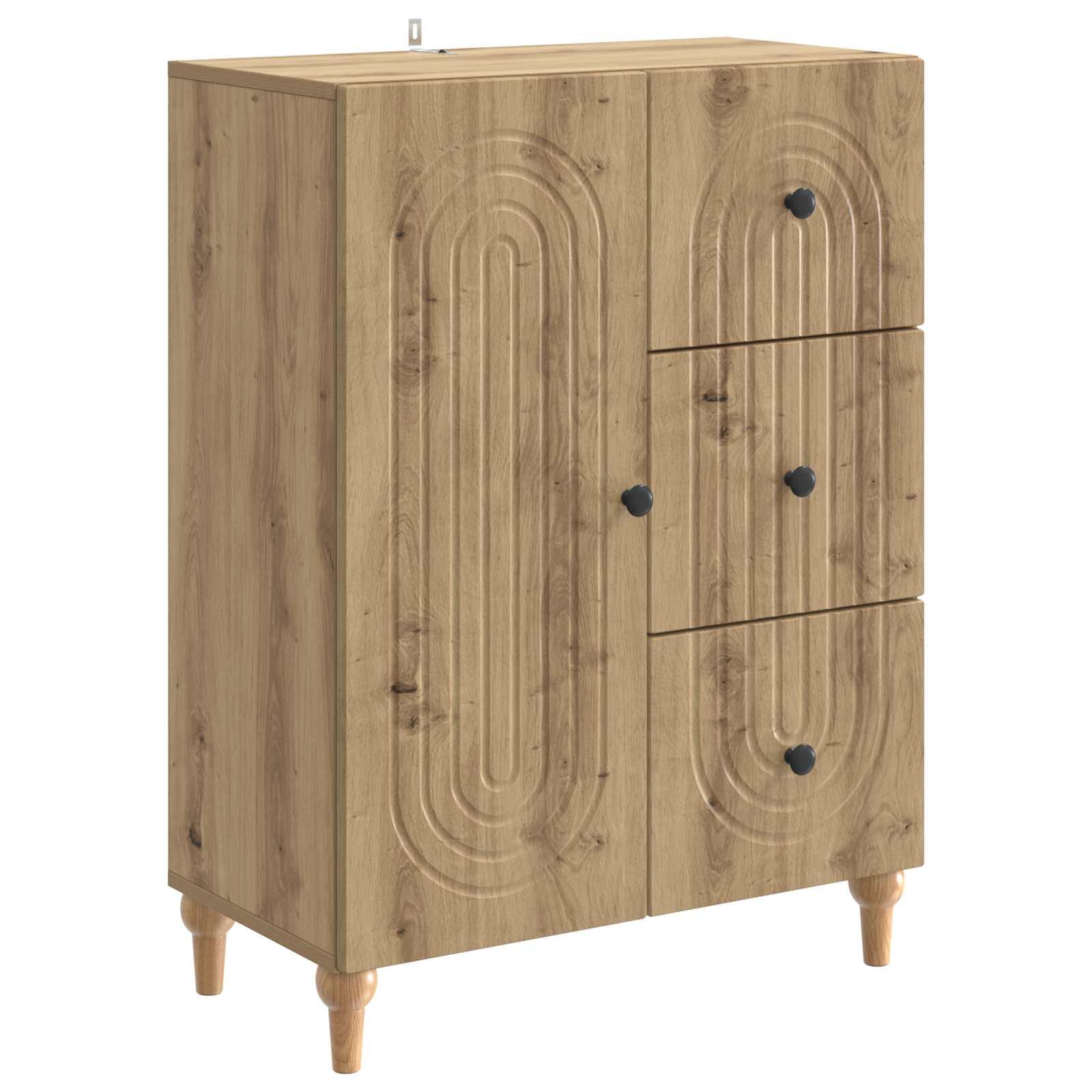 Sidebord Artisan-eg 66 x 34,5 x 90 cm Konstrueret træ billede