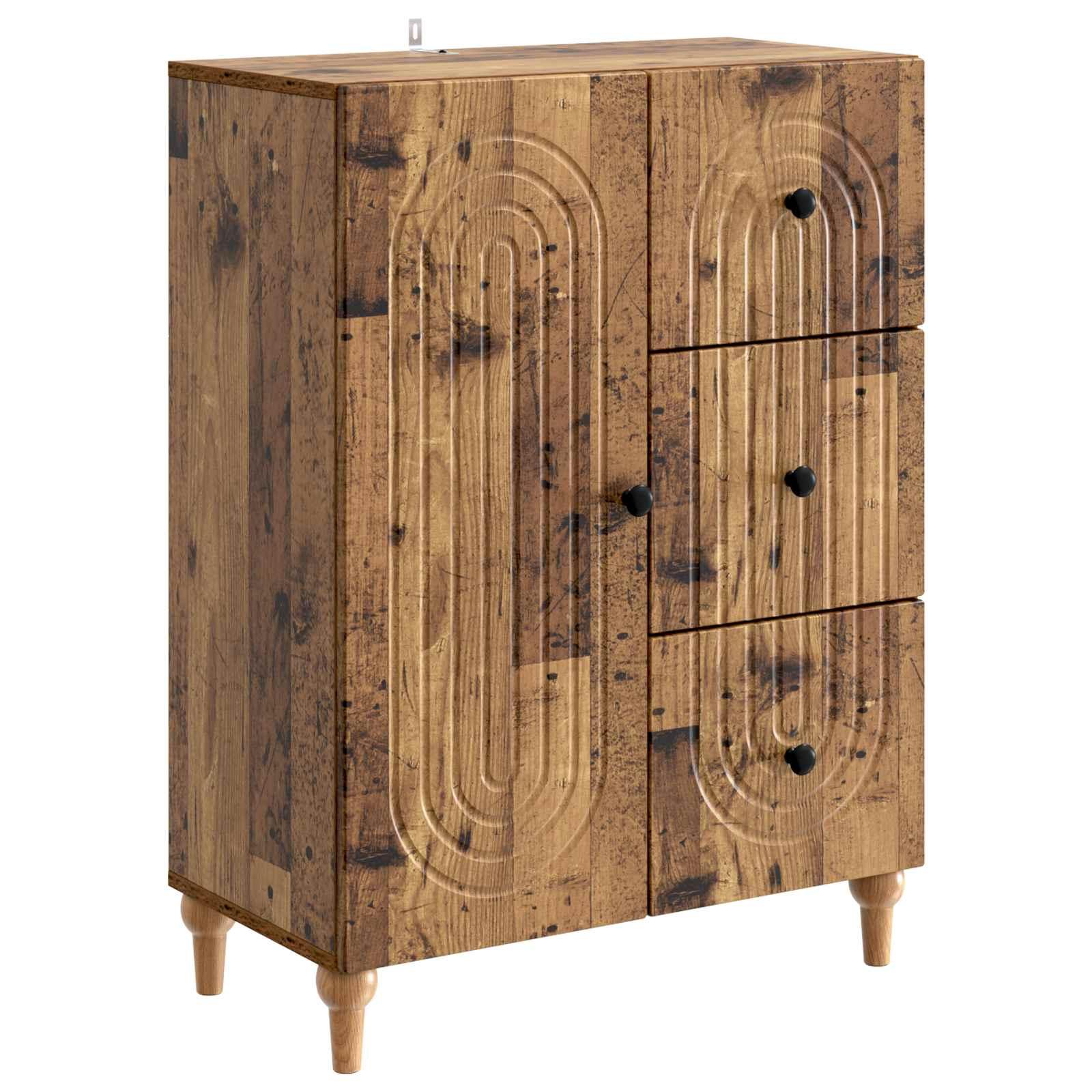 Sidebord Gammelt træ 66 x 34,5 x 90 cm Konstrueret træ billede