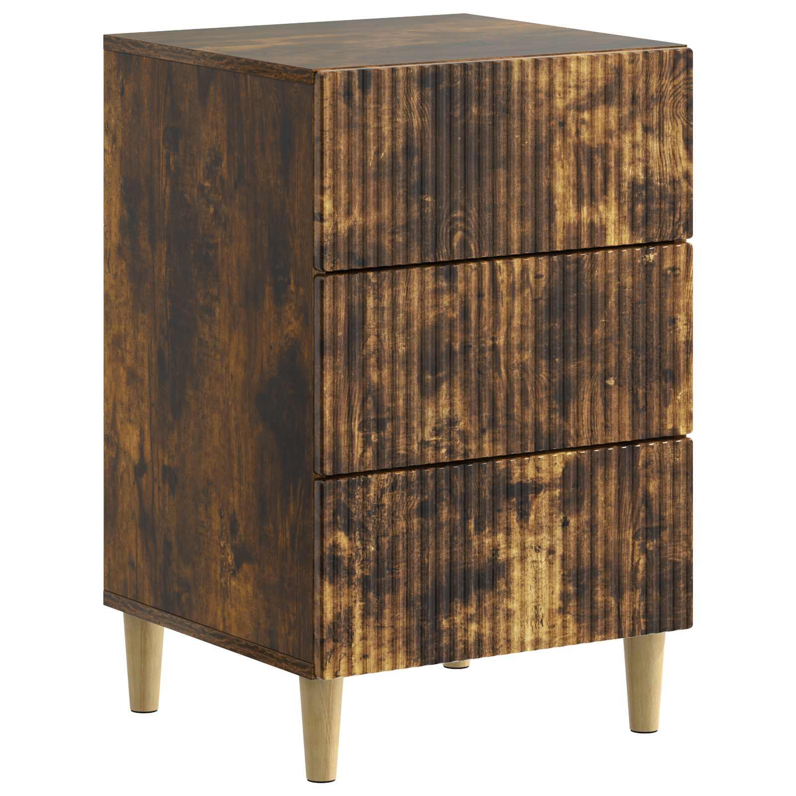 Natskab med skuffe Røget eg 43 x 41 x 66,5 cm Konstrueret træ billede