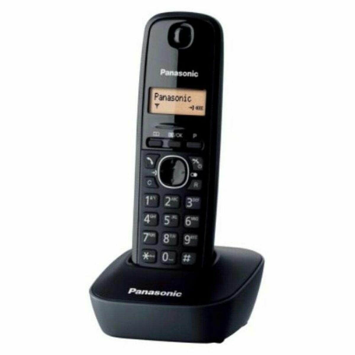Panasonic KX-TG1611 trådløs DECT-telefon - sort rav billede