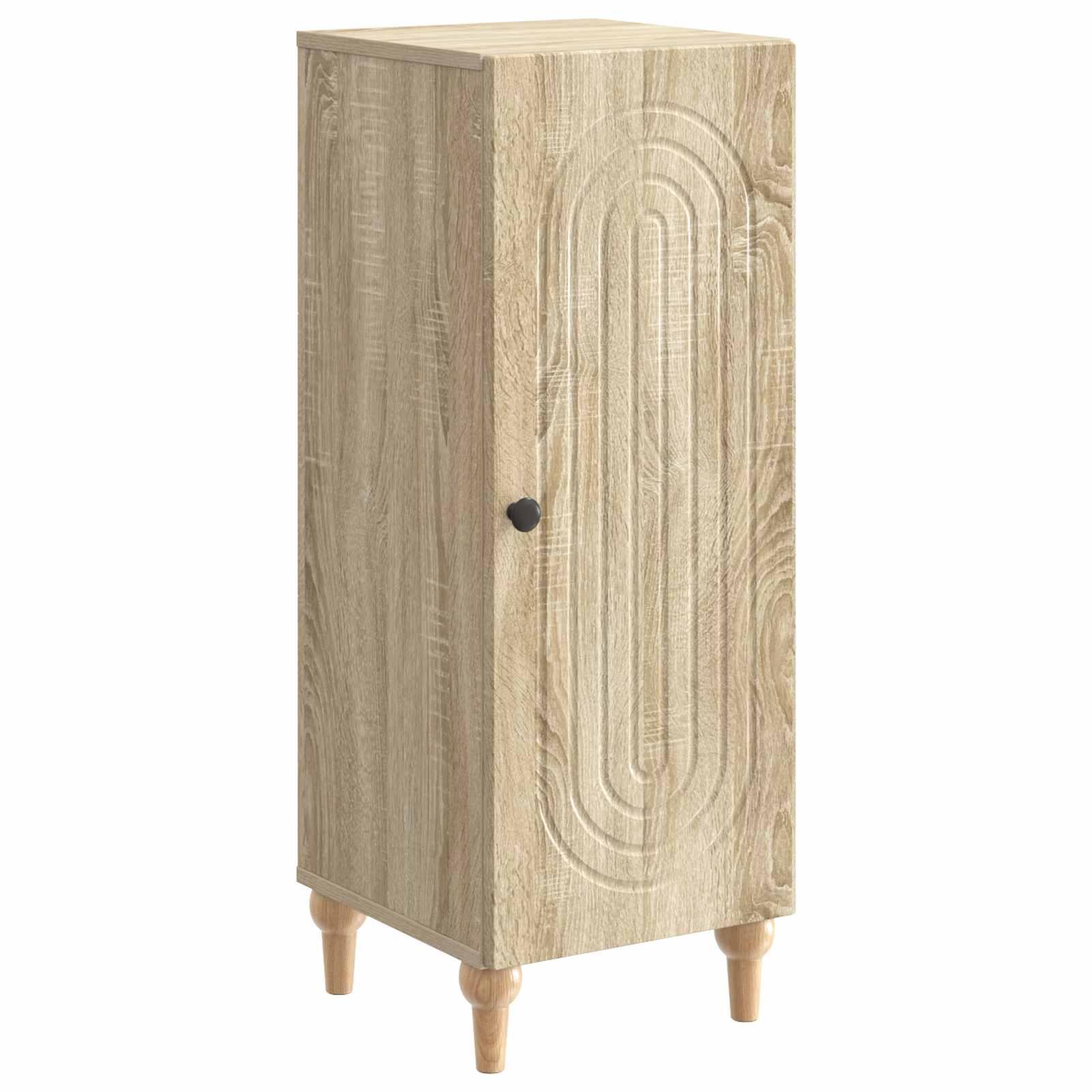Sidebord Sonoma-eg 33 x 34,5 x 90 cm Konstrueret træ billede