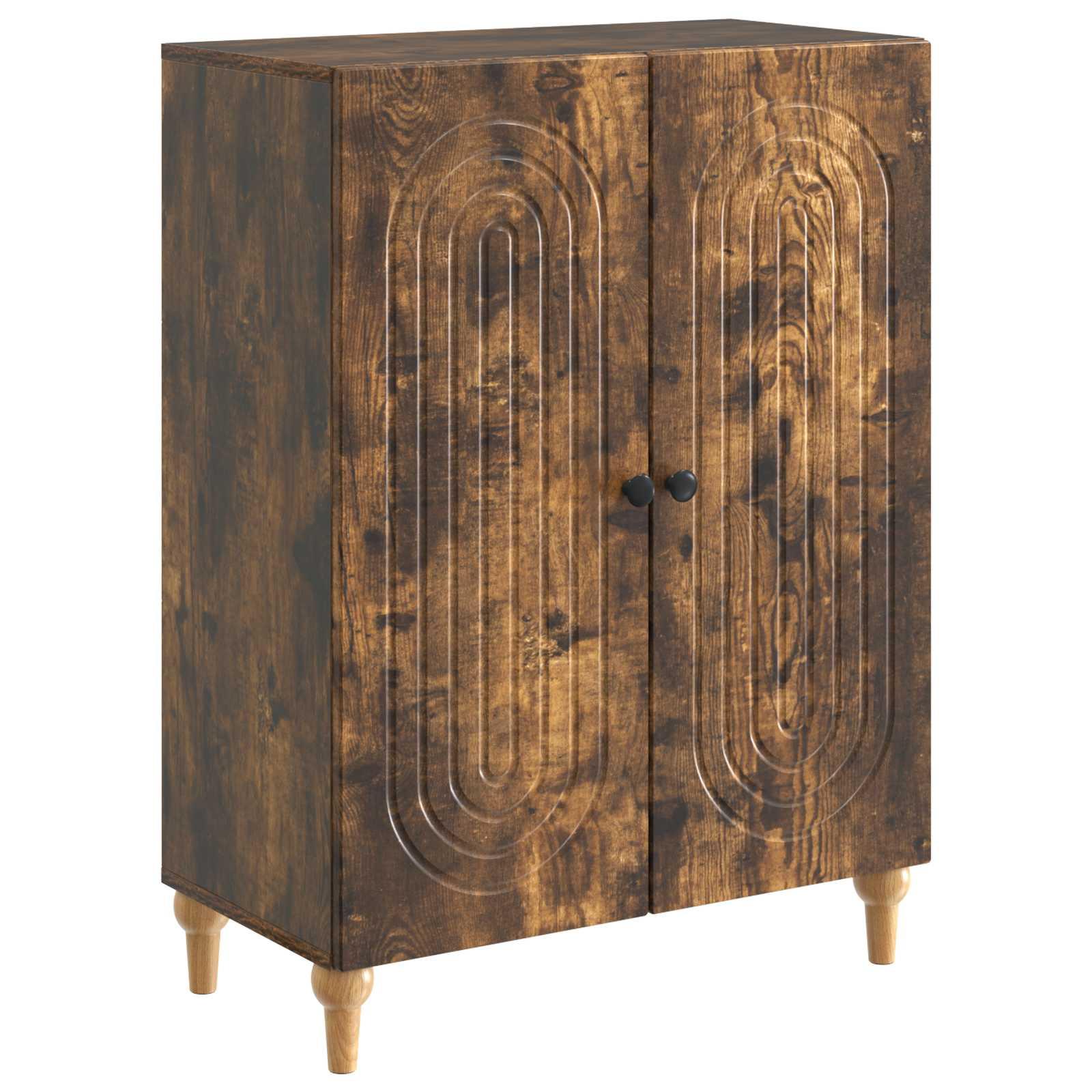 Sidebord Røget eg 66 x 34,5 x 90 cm Konstrueret træ billede