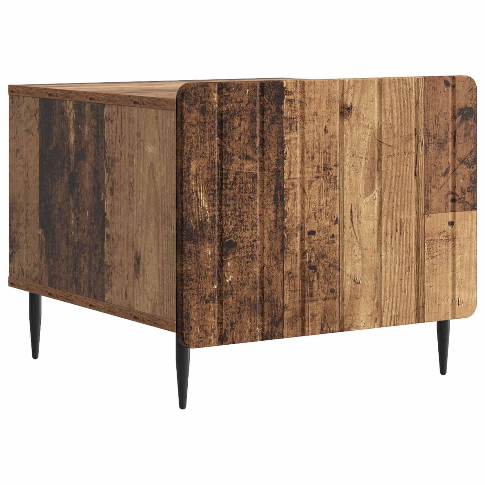 Sofabord med skuffe Gammelt træ 49 x 50 x 42 cm Konstrueret træ billede