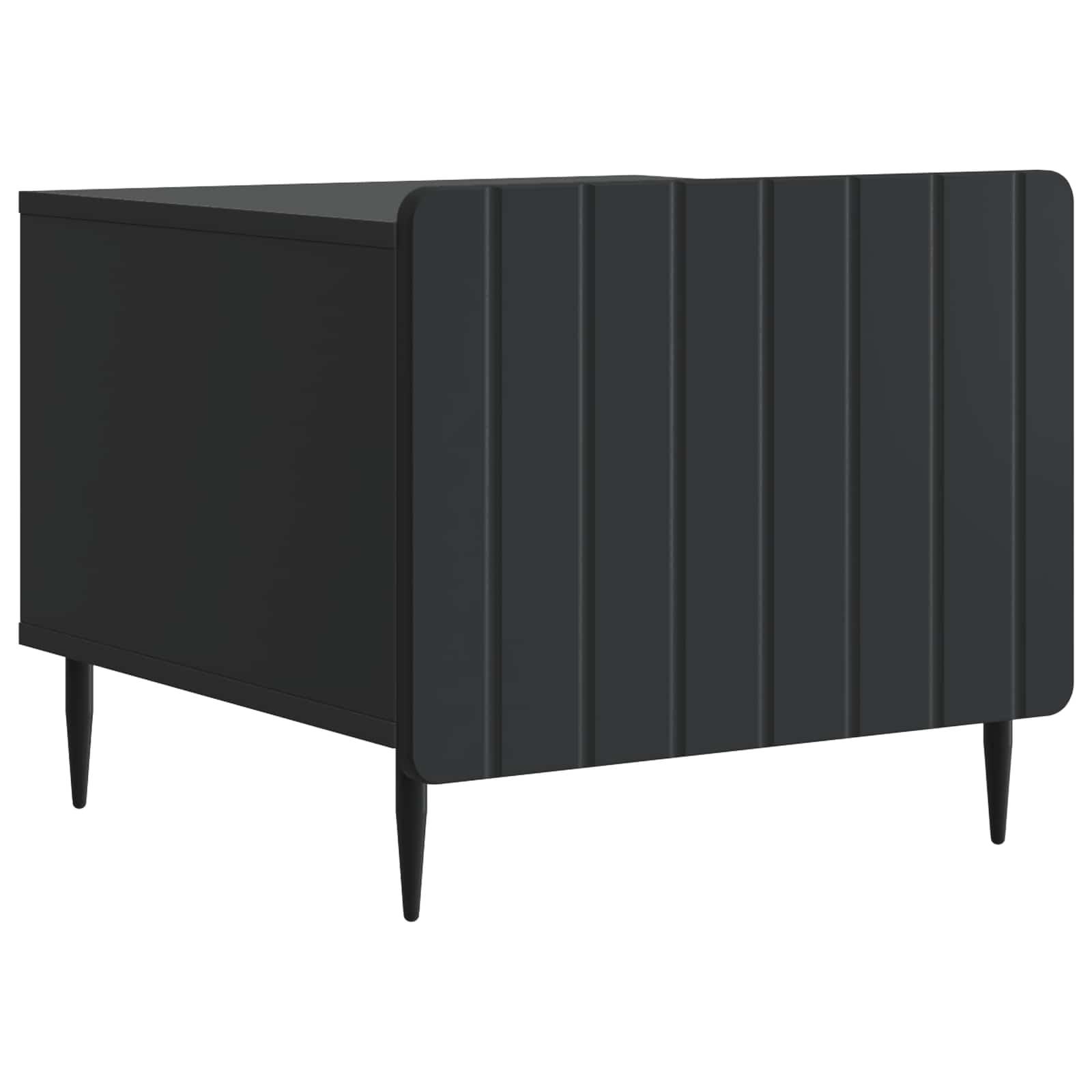 Sofabord med skuffe Sort 49 x 50 x 42 cm Konstrueret træ billede