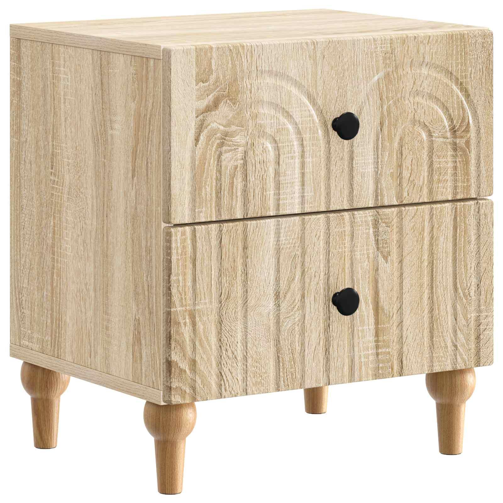 Natskab med skuffe Sonoma-eg 43 x 34,5 x 48 cm Konstrueret træ billede
