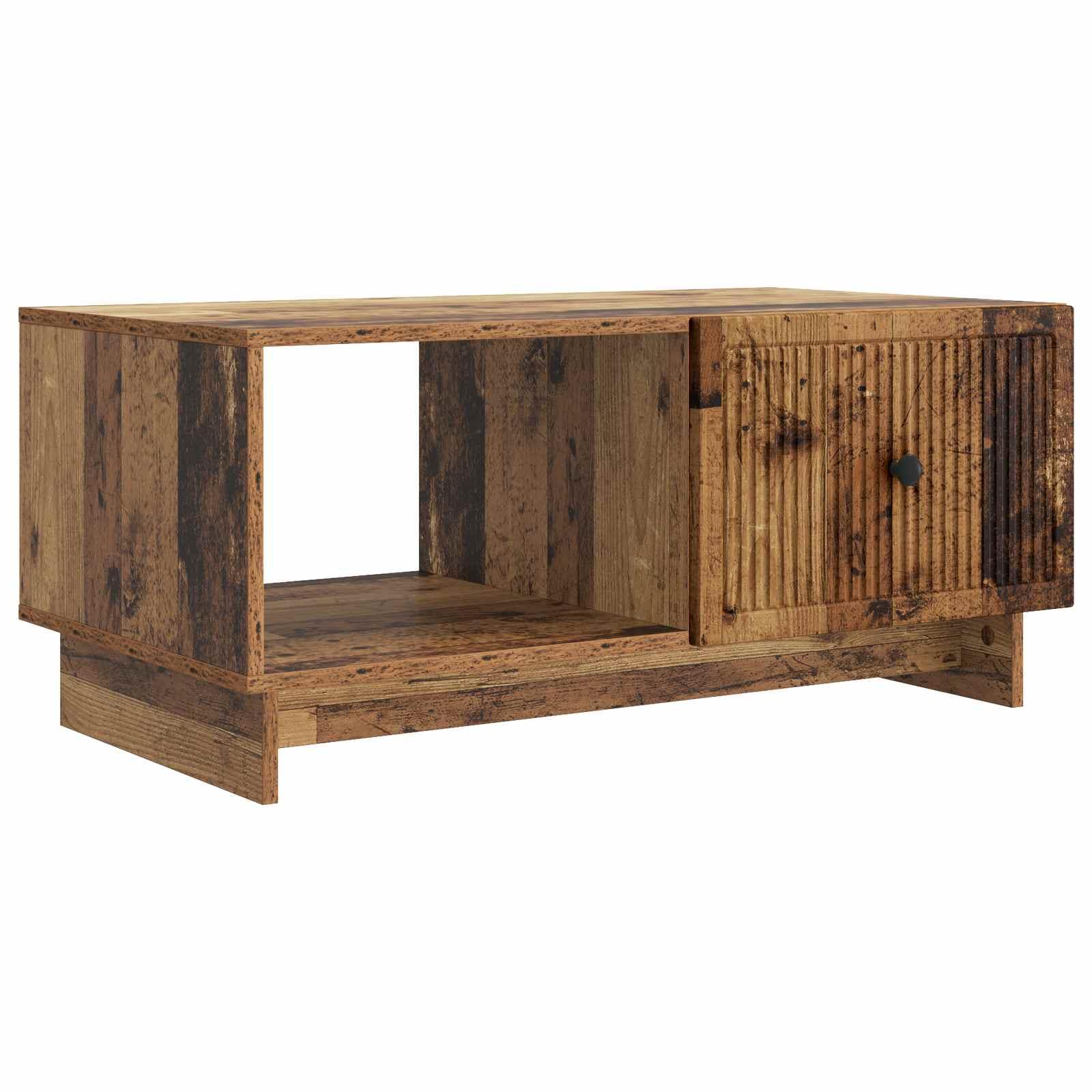 Sofabord Gammelt træ 90 x 50 x 40 cm Konstrueret træ billede