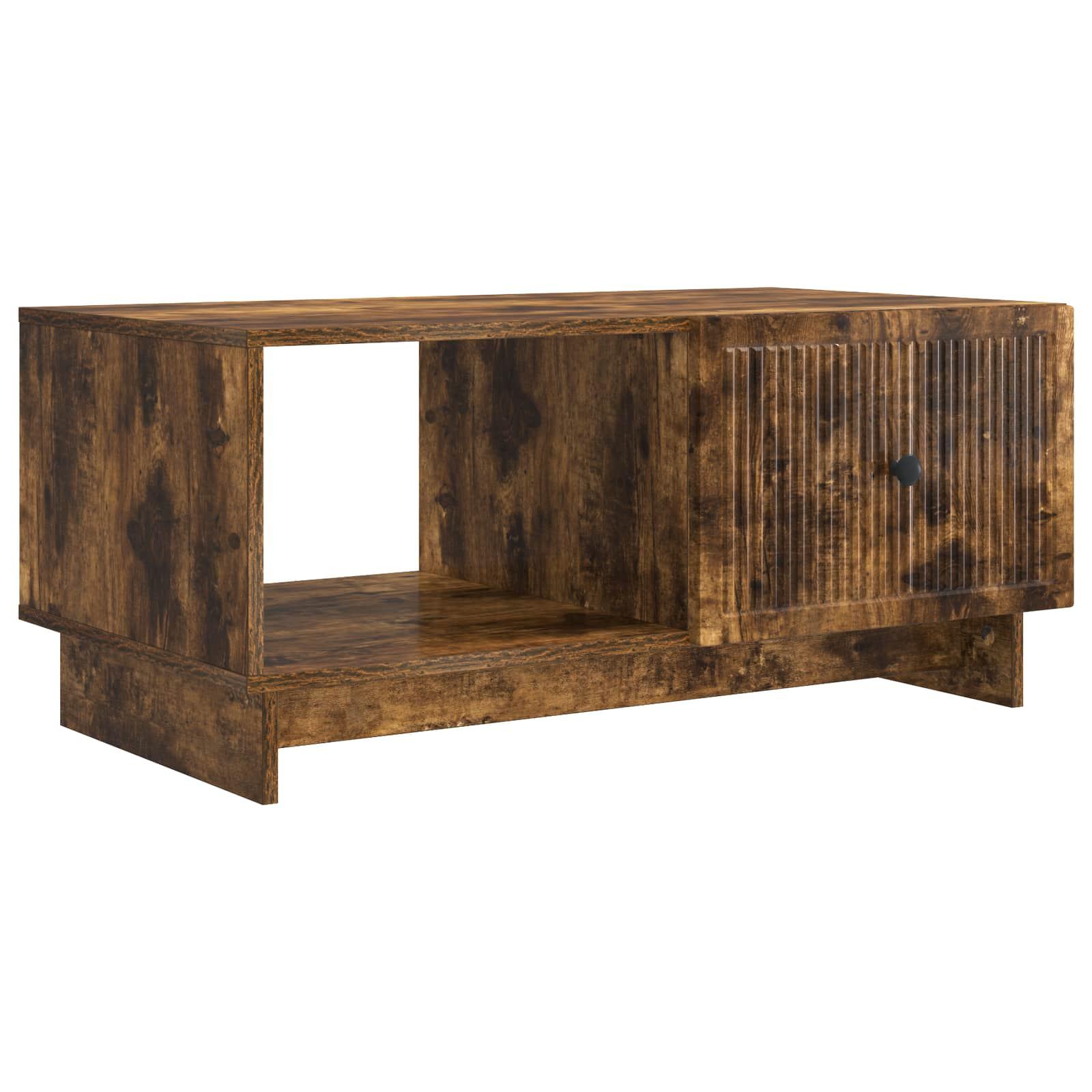 Sofabord Røget eg 90 x 50 x 40 cm Konstrueret træ billede