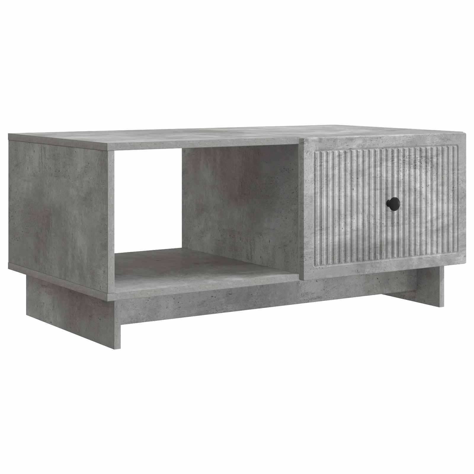 Sofabord Betongrå 90 x 50 x 40 cm Konstrueret træ billede