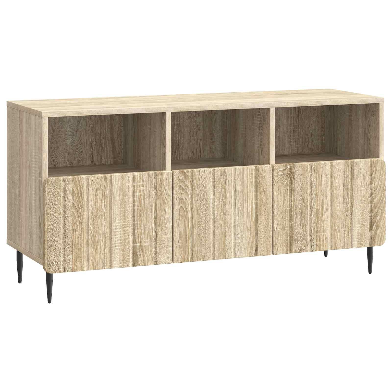 TV-skab med skuffe Sonoma-eg 102 x 34,5 x 50 cm Konstrueret træ billede