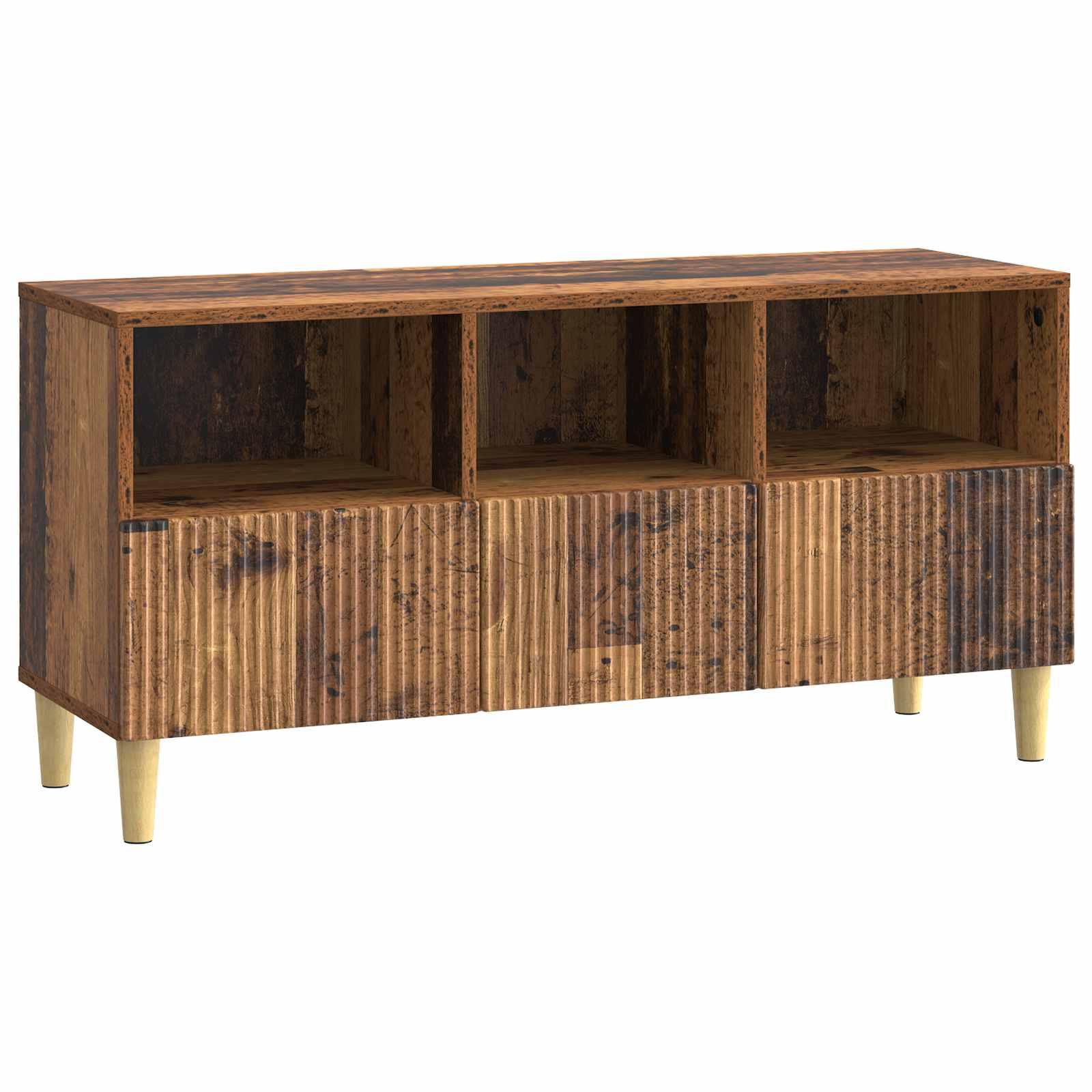 TV-skab Gammelt træ 102 x 34,5 x 50 cm Konstrueret træ billede