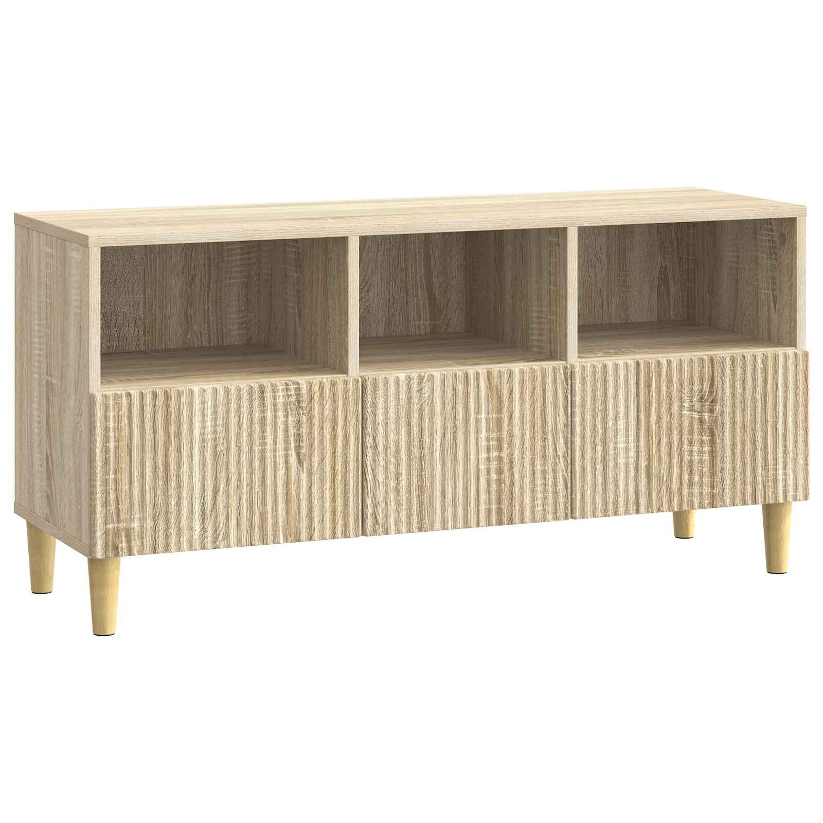 TV-skab med skuffe Sonoma-eg 102 x 34,5 x 50 cm Konstrueret træ billede
