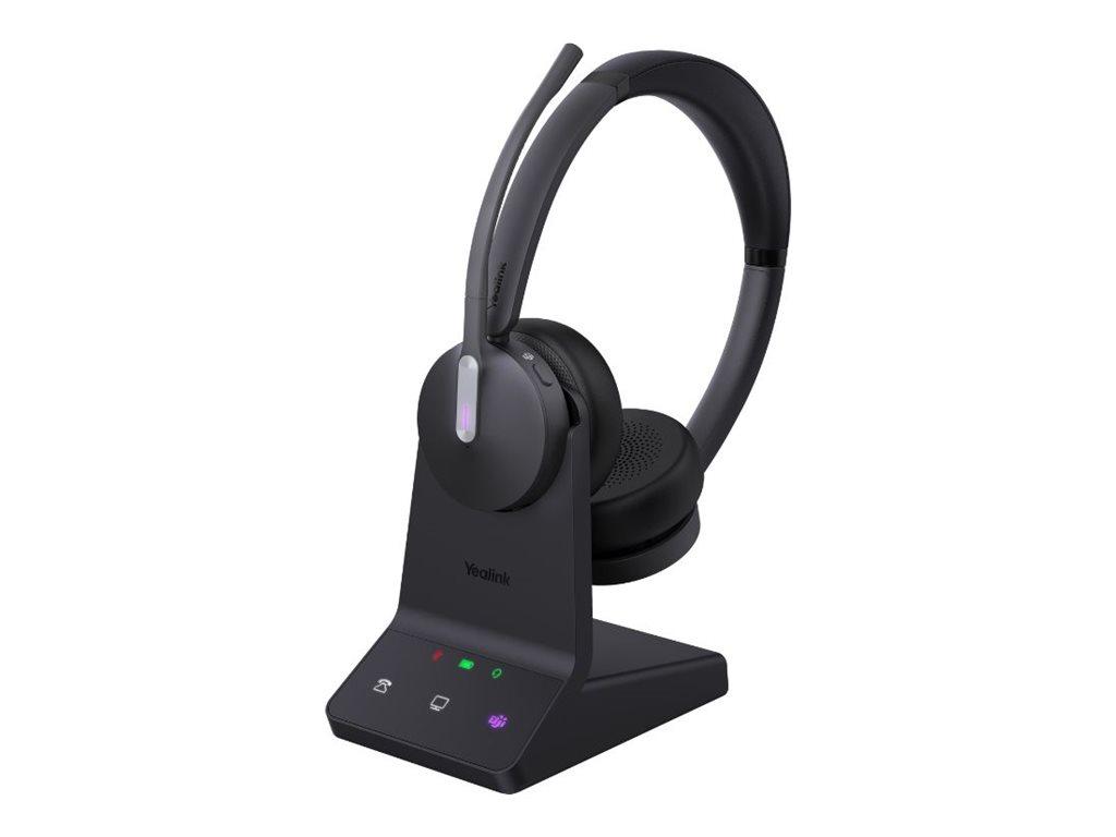 Yealink WH64 Workstation Dual trådløst headset - sort (DECT/Bluetooth)