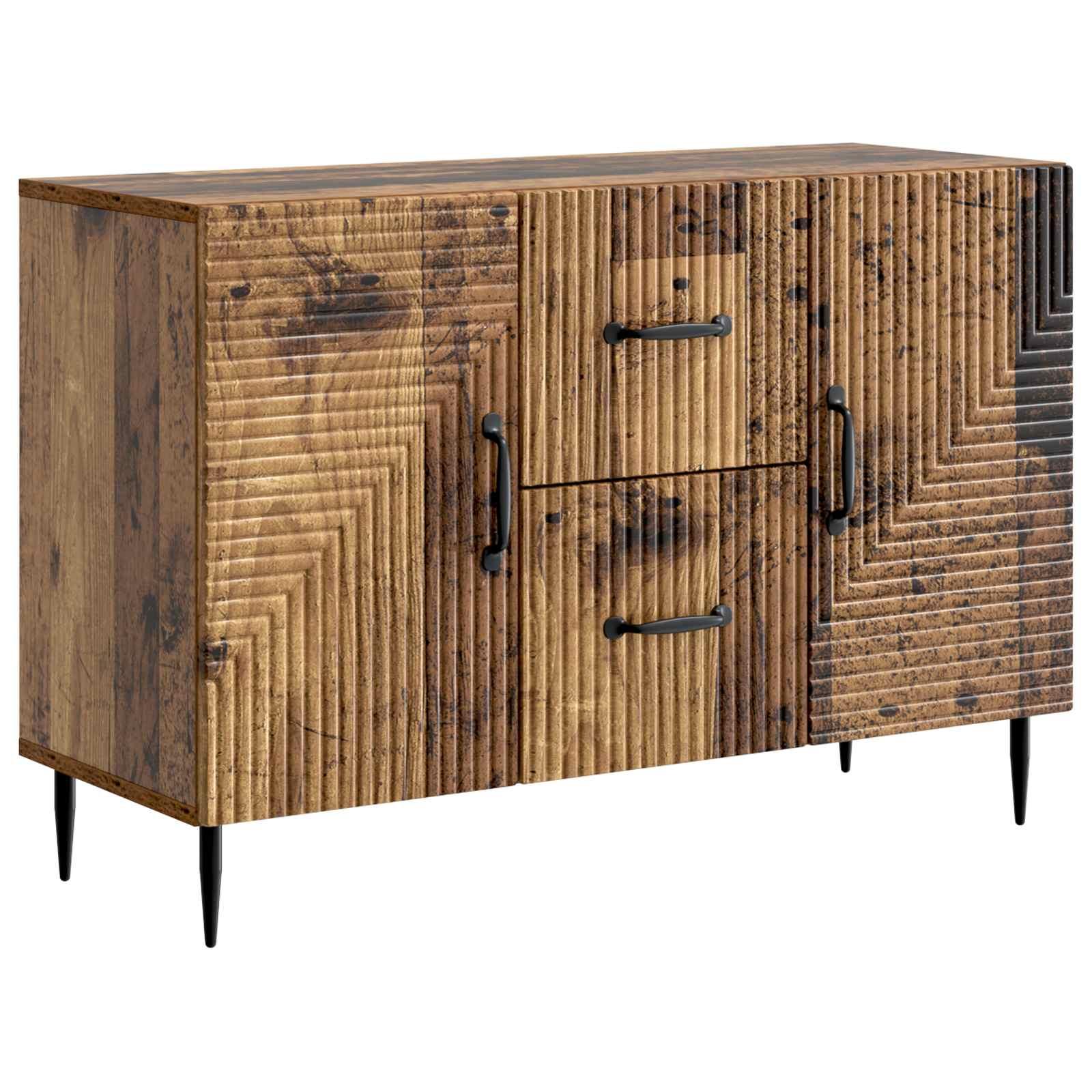 Sidebord Gammelt træ 89 x 34,5 x 60 cm Konstrueret træ billede
