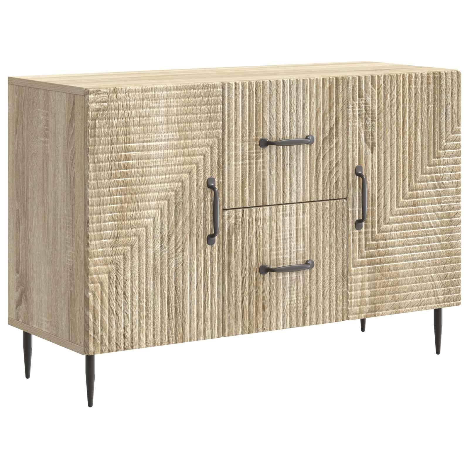 Sidebord Sonoma-eg 89 x 34,5 x 60 cm Konstrueret træ billede