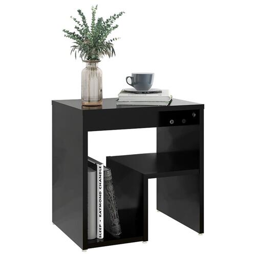 Sengeskabe 2 stk. 40x30x40 cm spånplade sort