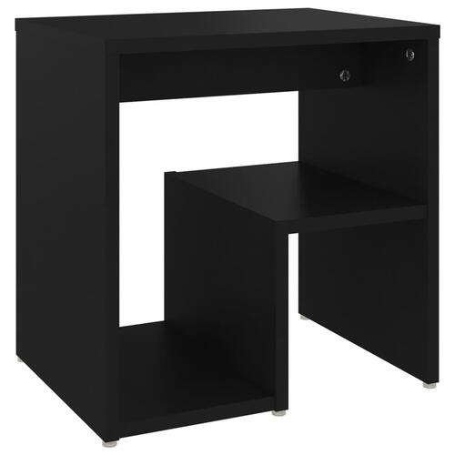 Sengeskabe 2 stk. 40x30x40 cm spånplade sort