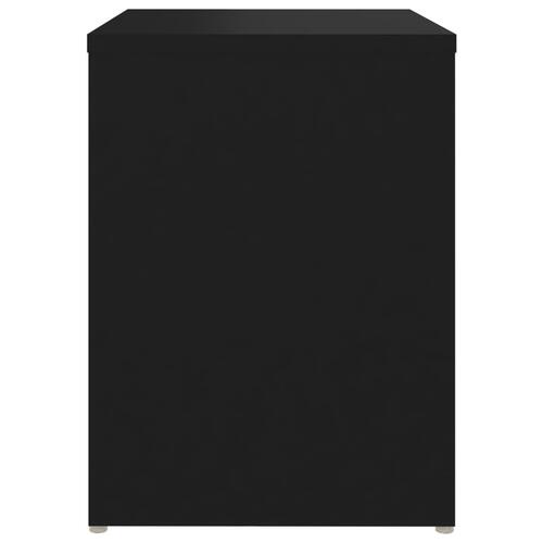Sengeskabe 2 stk. 40x30x40 cm spånplade sort