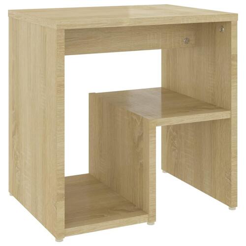 Sengeskabe 2 stk. 40x30x40 cm spånplade sonoma-eg