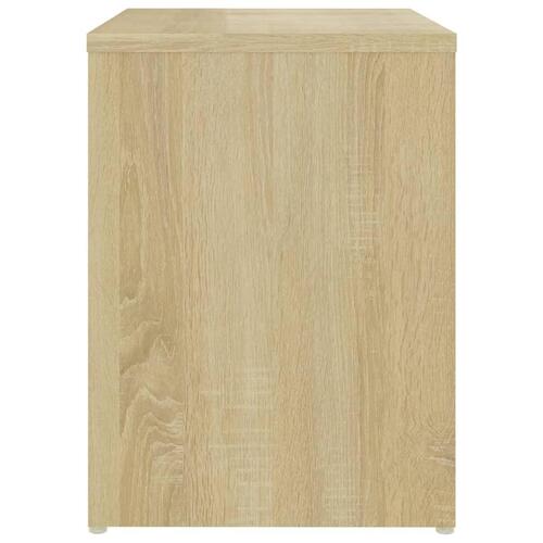 Sengeskabe 2 stk. 40x30x40 cm spånplade sonoma-eg