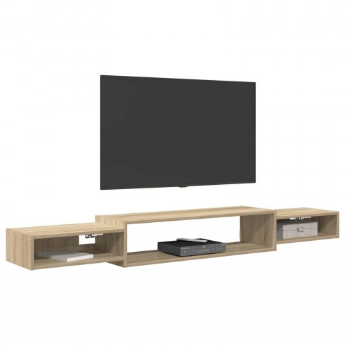 VÃ¦ghÃ¦ngt TV Skab VÃ¦gmonteret Sonoma-eg 180 x 28 x 21 cm