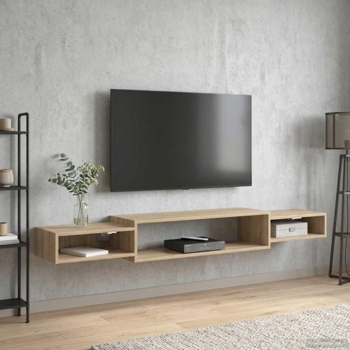 VÃ¦ghÃ¦ngt TV Skab VÃ¦gmonteret Sonoma-eg 180 x 28 x 21 cm